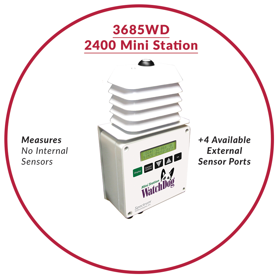 Mini Estaciones WatchDog Serie 2000 para Monitoreo Agrícola