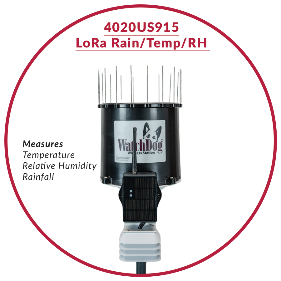 Estaciones WatchDog LoRaWAN: Lluvia, Temperatura y Humedad