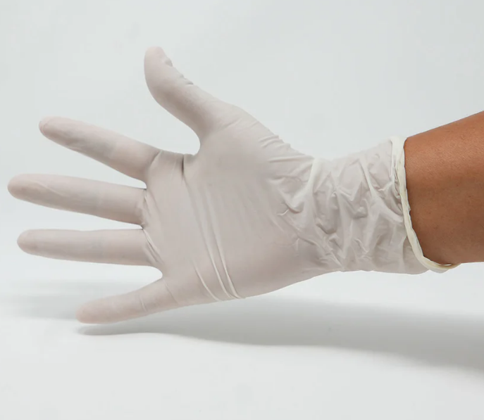 Guantes de Látex Ambiderm Confort Talla M- Caja con 100 Piezas