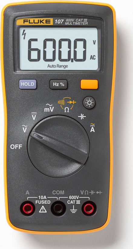 Fluke 107 - Multímetro digital ESP/ CAT III 600 V