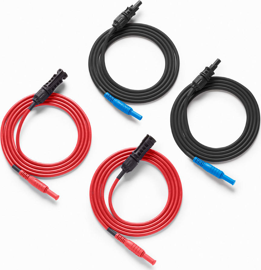 Fluke TL1000-MC4 - Conectores (TL Negro con Conectores Rojos/Azules)