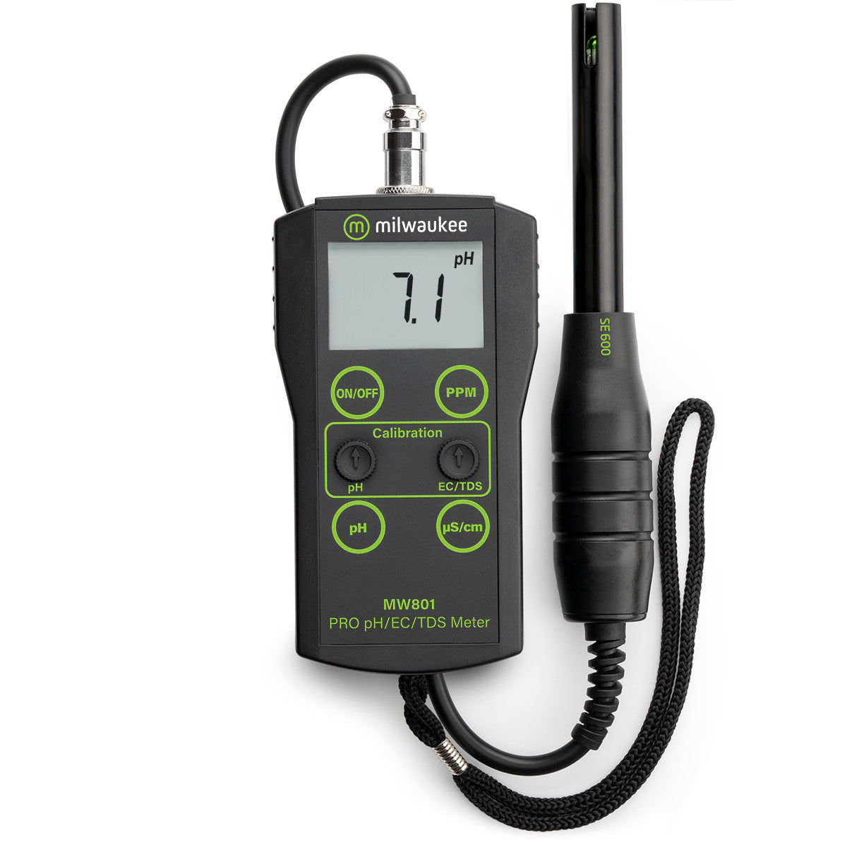 Milwaukee MW801 - Medidor PRO de pH/EC/TDS de Rango Bajo