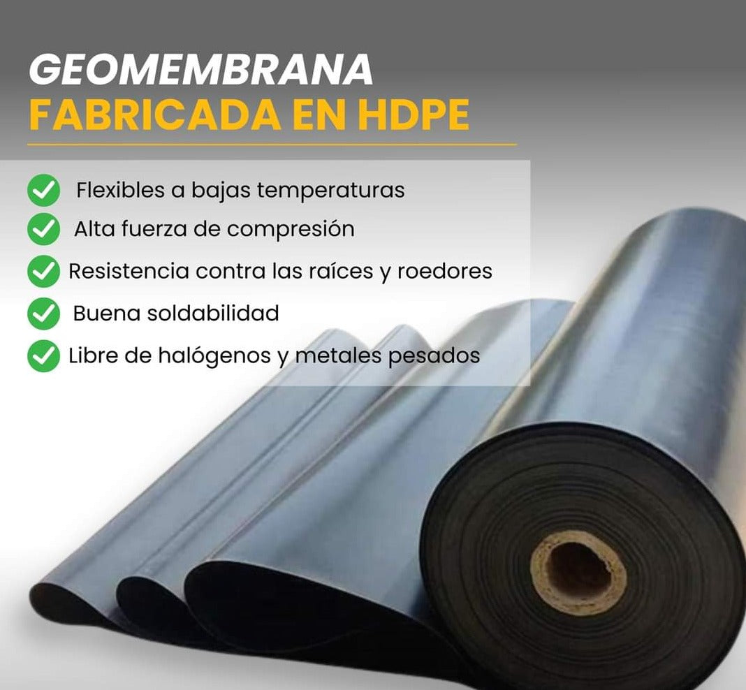 Geomembrana Fabricada en HDPE