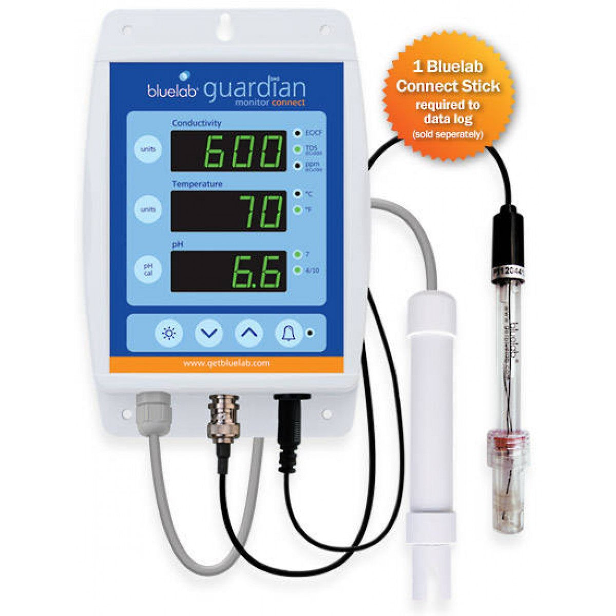 Bluelab Guardian Monitor Wifi Connect de pH/ CE y Temperatura