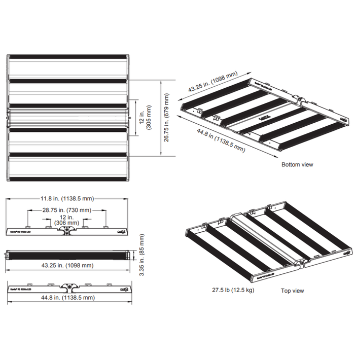 Gavita RS 1900e - Luces LED de Cultivo 208-480 Volt