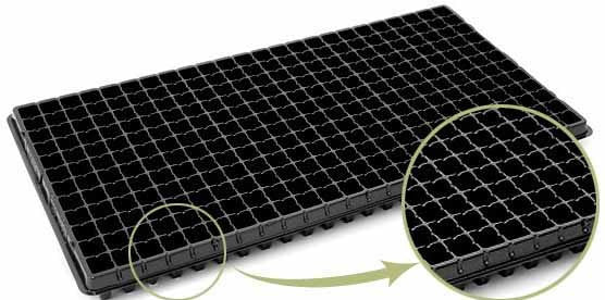 Charola de Plástico de 288 cavidades - (Caja 50 Piezas)