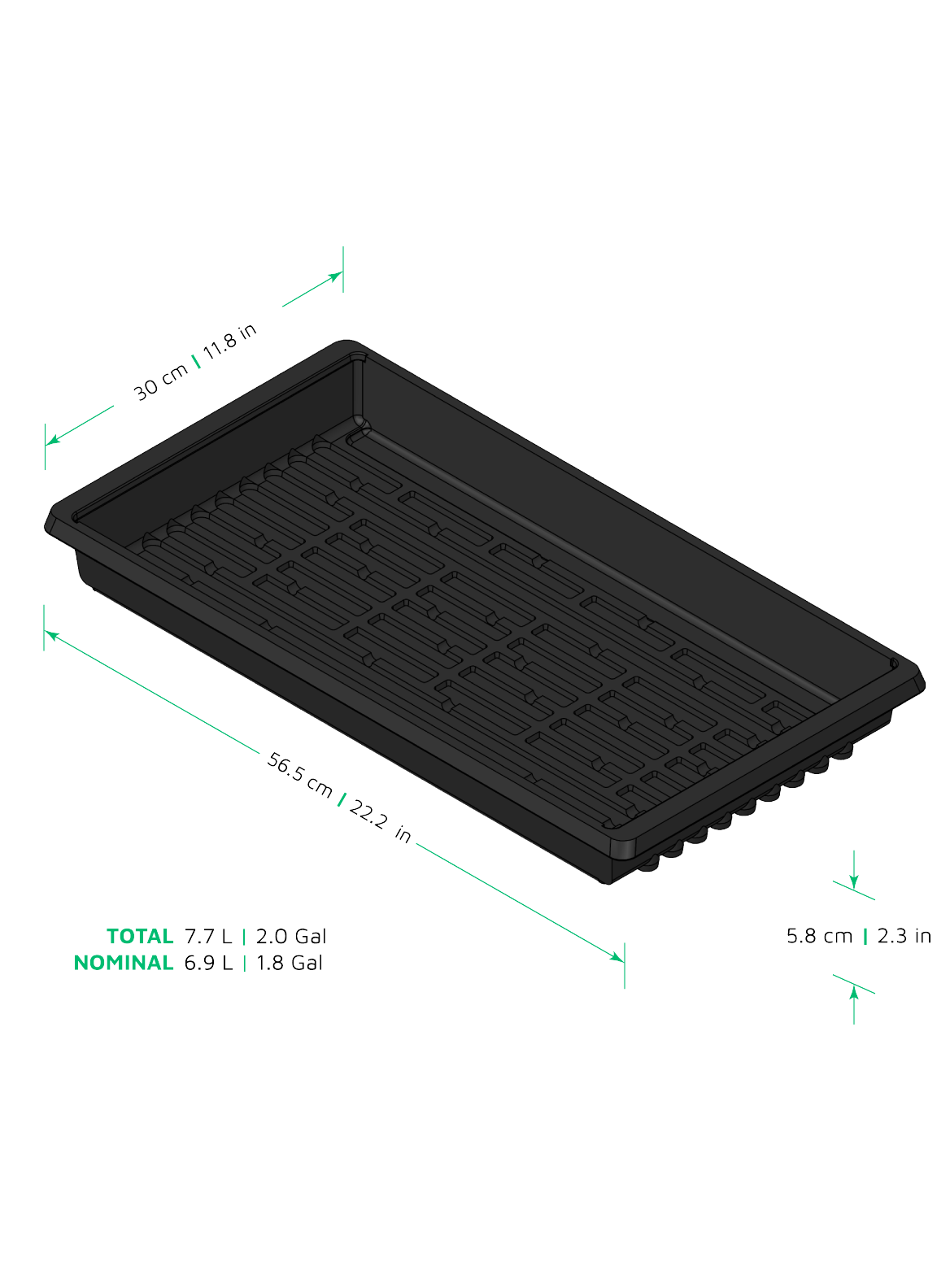 Charola de Plastico Liso - (Caja con 50 Piezas)