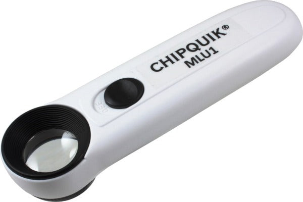Chip Quik MLU1 - Lupa de Mano LED 10X (40 Dioptrías)