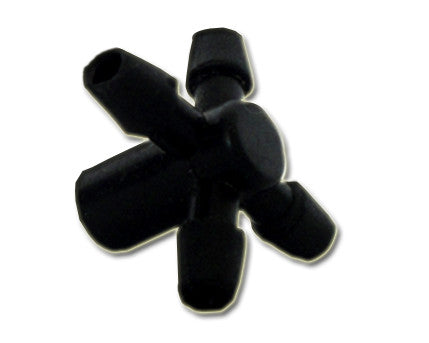 distribuidor para riego por goteo con 4 salidas