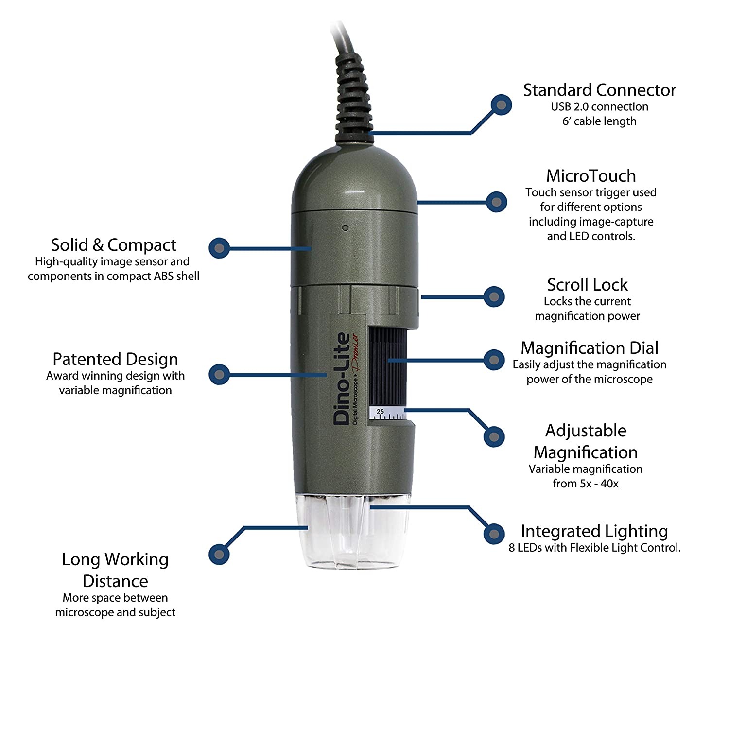 Dino-Lite Pro II AD4113T Microscopio Digital USB