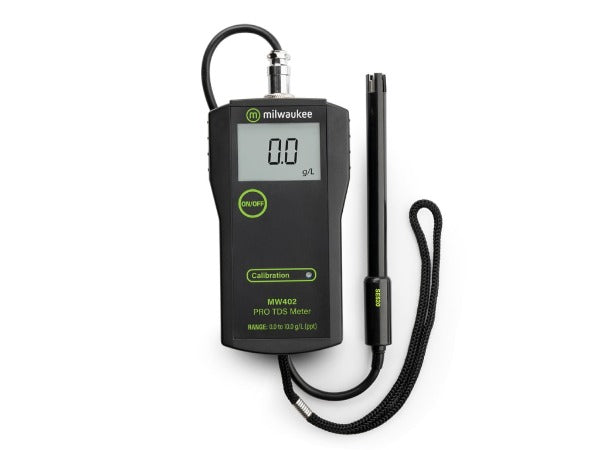 Milwaukee MW402 - Medidor PRO de Sólidos Disueltos de Rango Alto