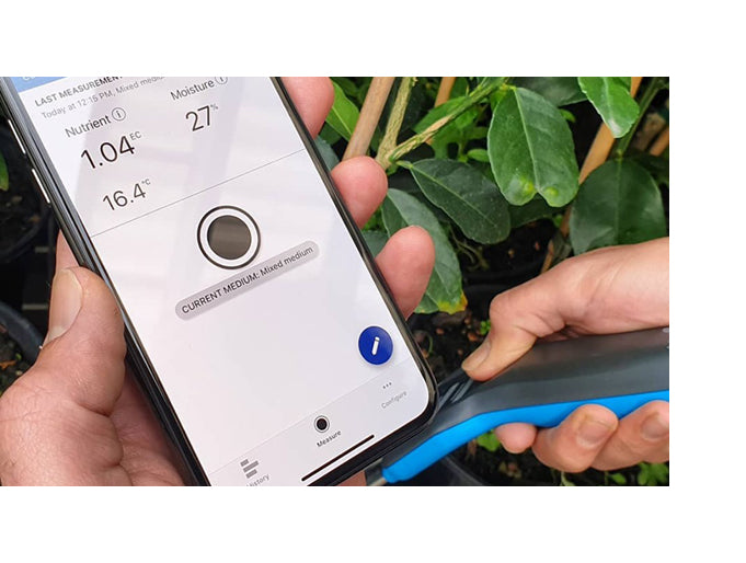 Bluelab Pulse Meter. Medidor 3 en 2 con Bluetooth. MetPulse