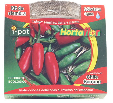 Kit de Siembra Chile Serrano Ipot