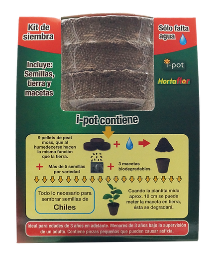 Kit de Siembra de Chiles Ipot