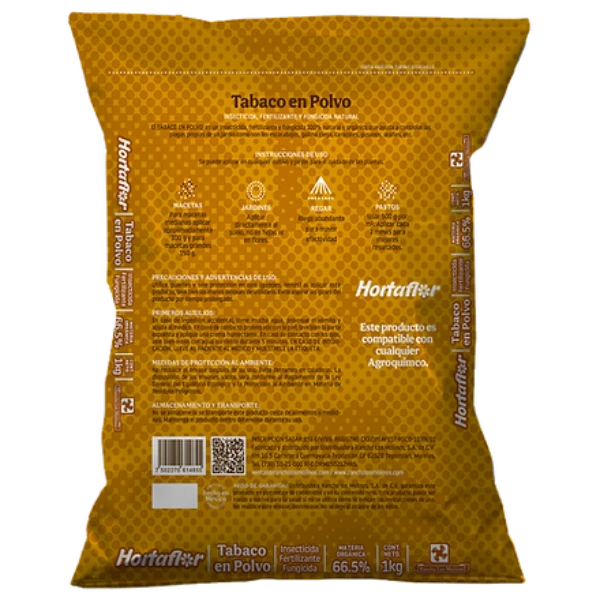 Tabaco en Polvo para Control de Plagas