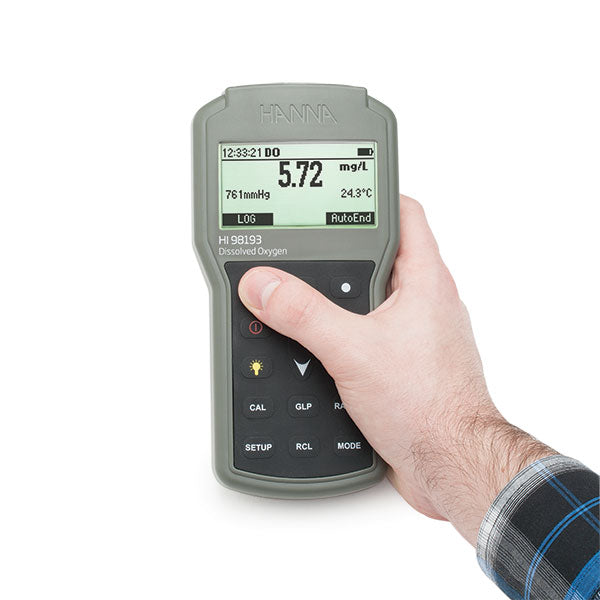 Hi98193 - Medidor de Oxígeno Disuelto y DBO a Prueba de Agua