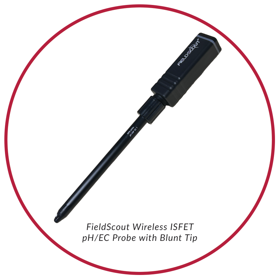 Sonda inalámbrica FieldScout ISFET de pH/EC - Punta roma