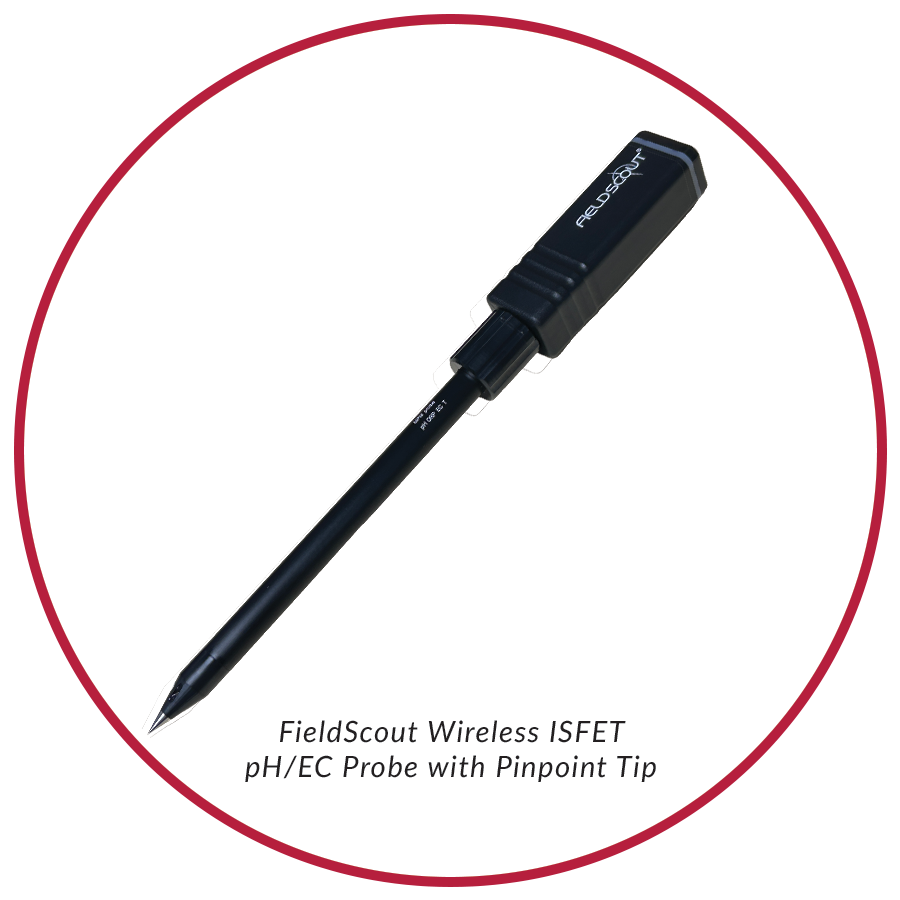 Sonda de pH/CE ISFET inalámbrica FieldScout - Punta de precisión