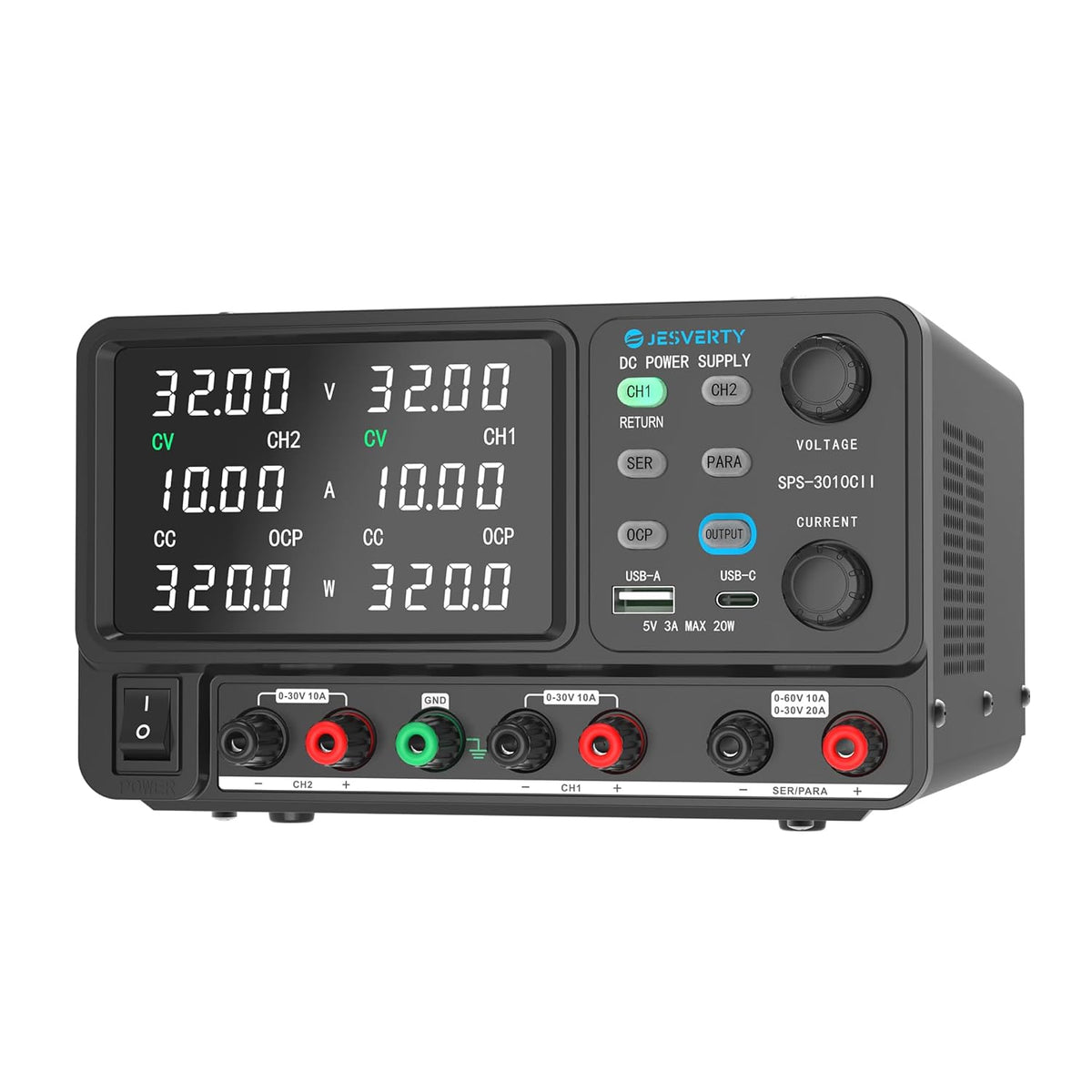 Jesverty SPS-3010CII – Fuente de Alimentación de Laboratorio