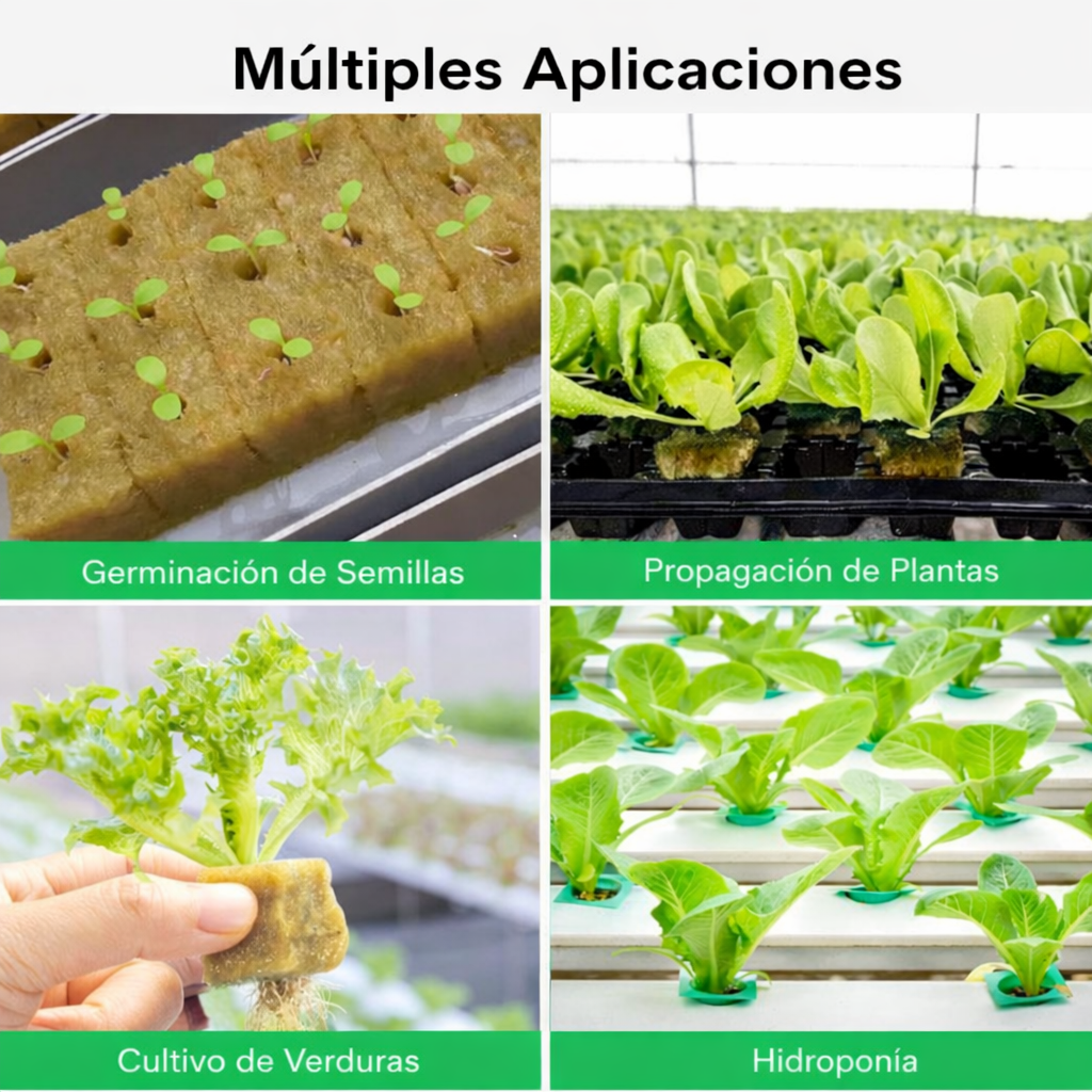 Lana de Roca para Germinación y Propagación