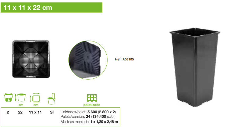 MACETAS PARA CULTIVO Greenvass