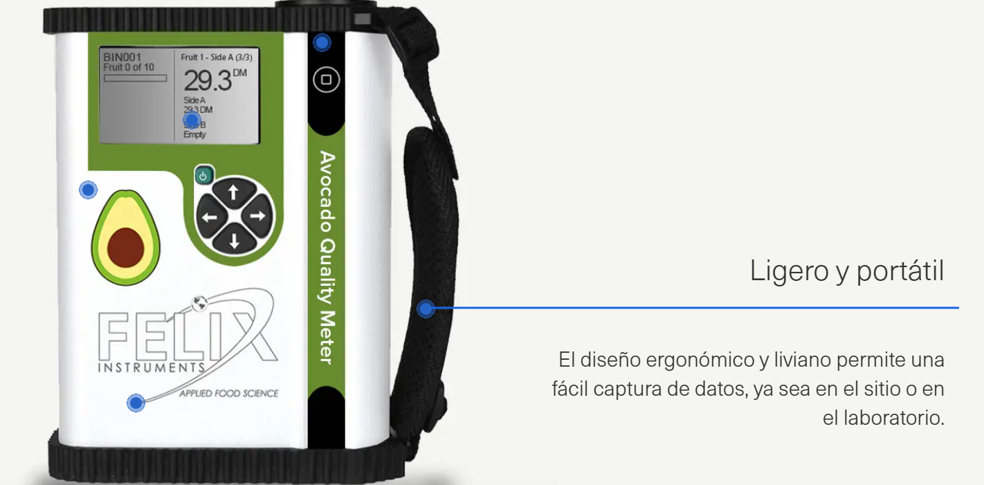 Medidor de Materia Seca y Calidad del Aguacate F-751