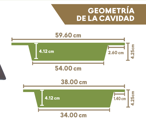 Charola plástico Dren total