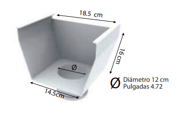 Accesorios para Canaleta de PVC para Captacion Pluvial