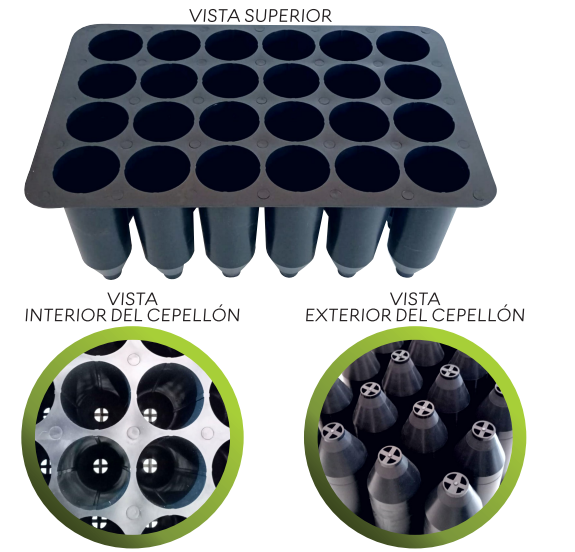 Semillero Rígido 24 CV: Ideal para Uso Forestal (265 cc)