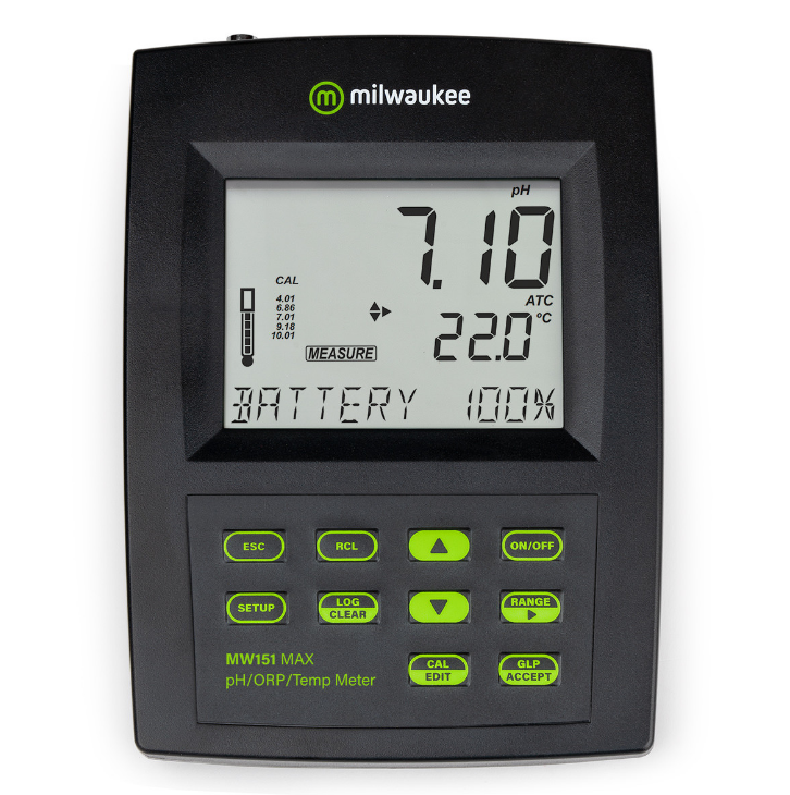 Milwaukee MW151 MAX (MW151US) Medidor de Banco pH ORP