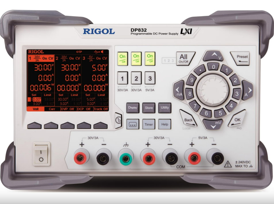 RIGOL DP832 – Fuente de Alimentación DC Programable de 3 Canales