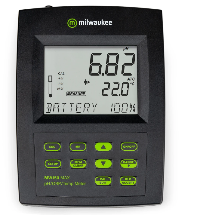 Milwaukee MW150 MAX | Medidor de Mesa de Laboratorio de pH/ORP/Temp