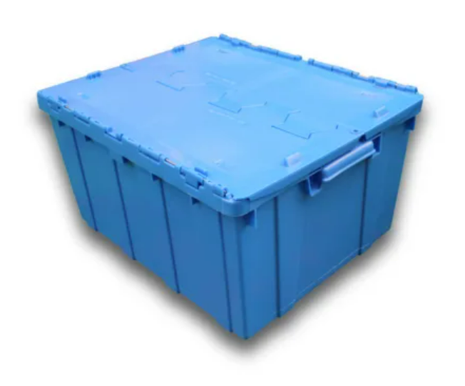 Caja de plástico 34 kg con Tapas Dobles