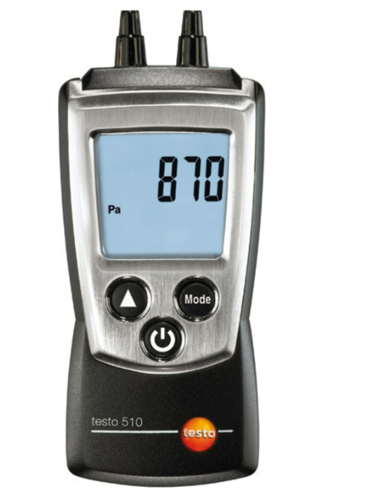 Testo 510 | Manómetro Digital de Presión Diferencial para HVAC