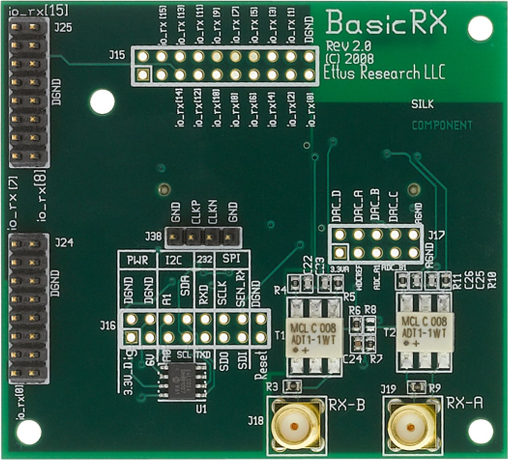 Digilent Ettus BasicRX - Placa hija para Ettus USRP N210