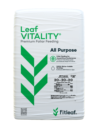 Leaf VITALITY® 20-20-20 - Fertilizante Foliar Multiproposito