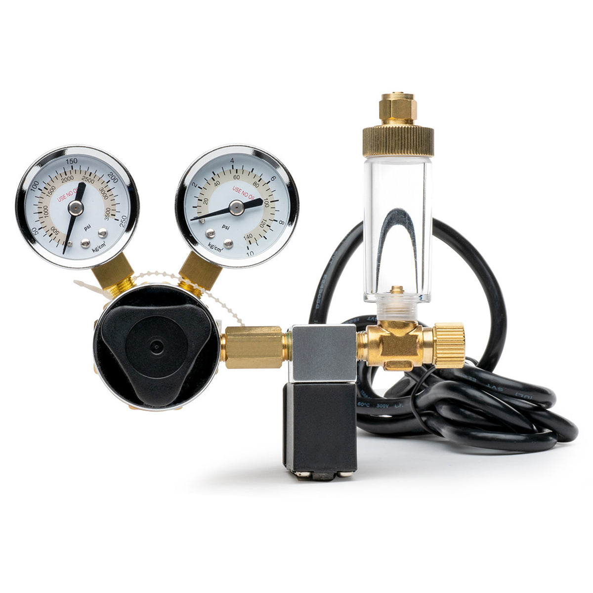 Milwaukee MA957 – Regulador de presión CO₂ con válvula solenoide