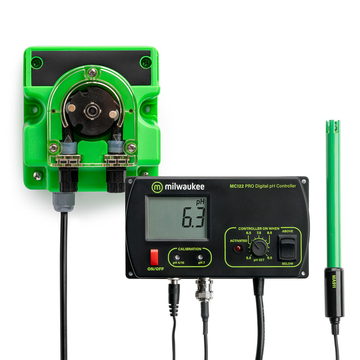 Milwaukee MC720US PRO – Kit controlador pH con bomba dosificadora