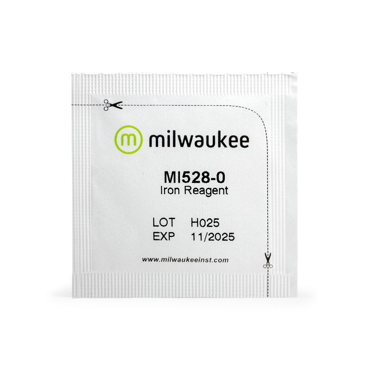 Milwaukee MI528-25 – Kit 25 tests para medición de hierro (0–5 ppm)