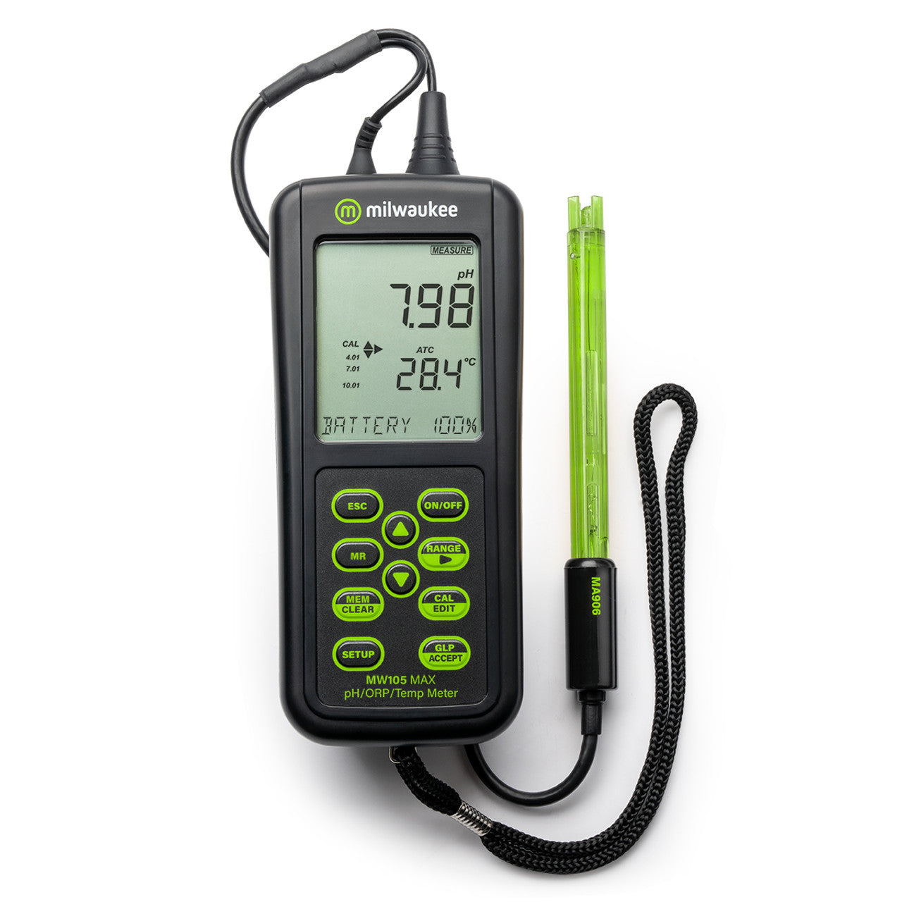 Milwaukee MW105 Max – Medidor Waterproof de pH / ORP / Temp