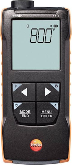 Testo 110 Termómetro Digital | Precisión NTC y Conectividad Bluetooth