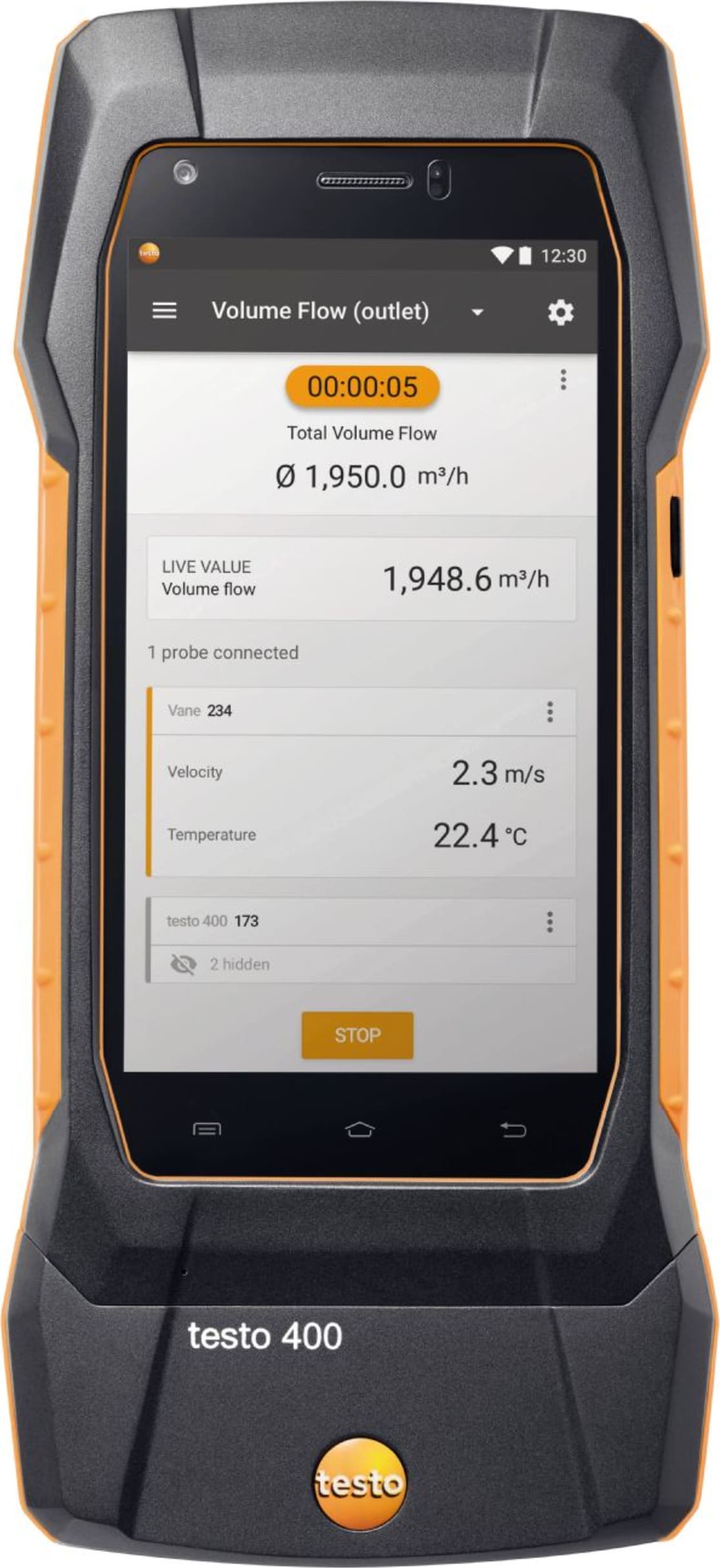 Testo 400 IAQ Analizador de Climatización - Medidor de Flujo de Aire