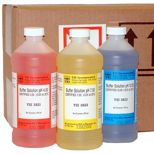 YSI 4 , 7 y 10 - Soluciones Buffer de Calibración de pH