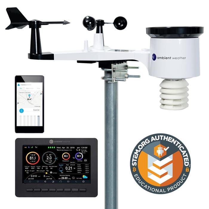 Estación Meteorológica Inteligente WS-2000 con Wi-Fi  Monitoreo Remoto