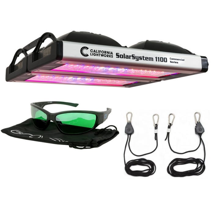 California LightWorks SolarSystem 1100 - Luz LED + Colgadores + Gafas