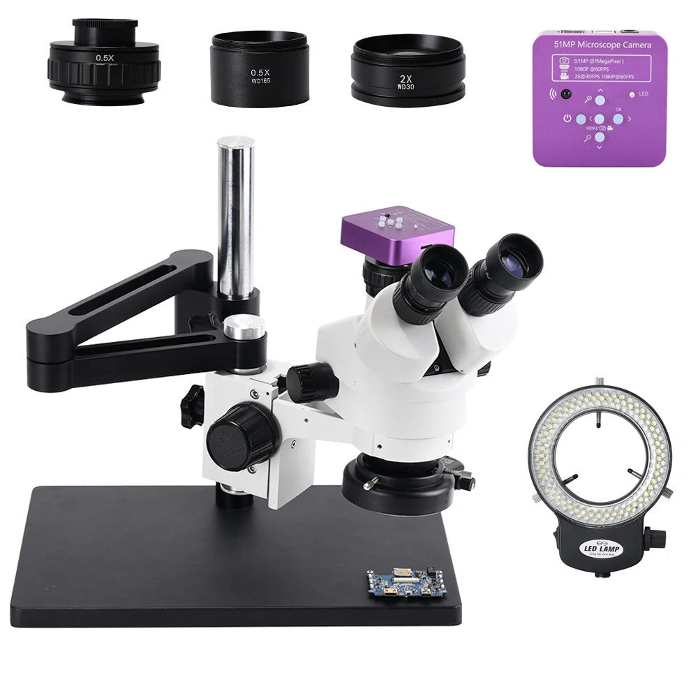 HAYEAR 51MP 2K – Microscopio Estereoscópico Trinocular