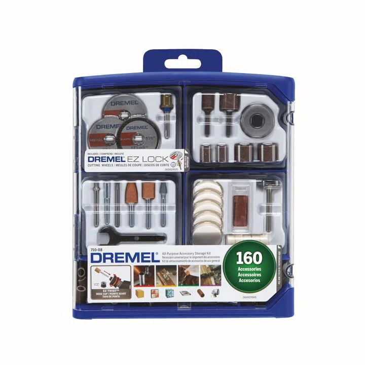 Kit de Accesorios Multiusos Dremel 160 Piezas 710-08