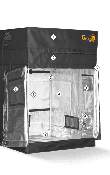 Gorilla Grow - Carpa de Cultivo Shorty 3' x 3'