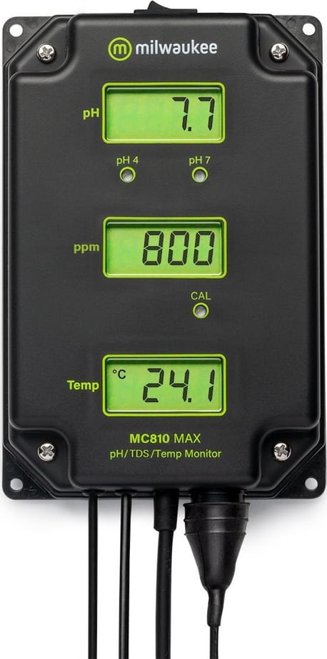 Milwaukee MC810US - Monitor de PH/TDS/Temp con Kit de Montaje