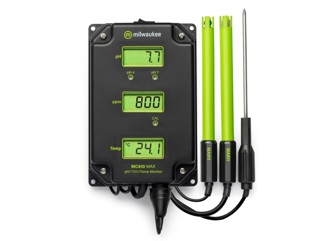 Milwaukee MC810US - Monitor de PH/TDS/Temp con Kit de Montaje